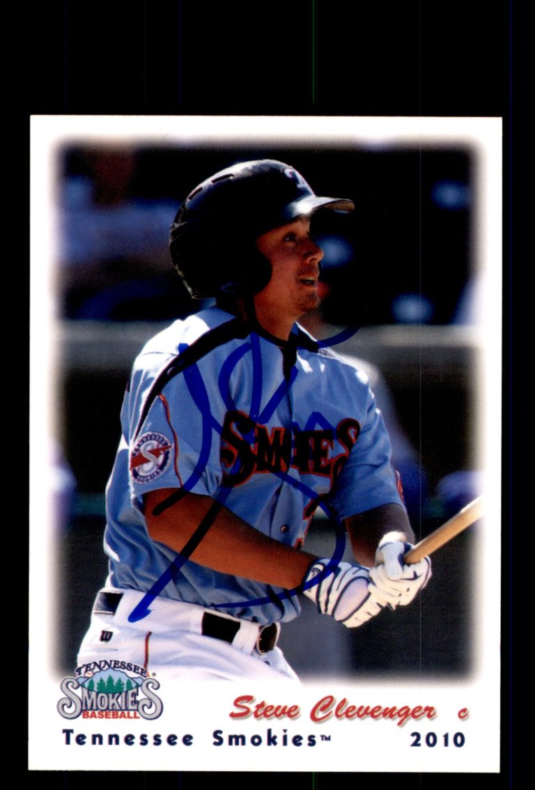 Signed Baseball Card Auto Steve Clevenger 2010 Grandstand Tennessee Smokies