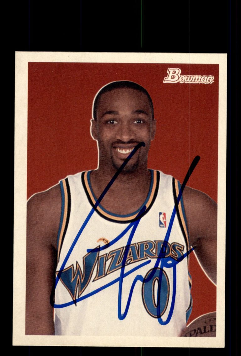 Signed Basketball Card Auto Gilbert Arenas 2009-10 Bowman 48 #80 Wizards