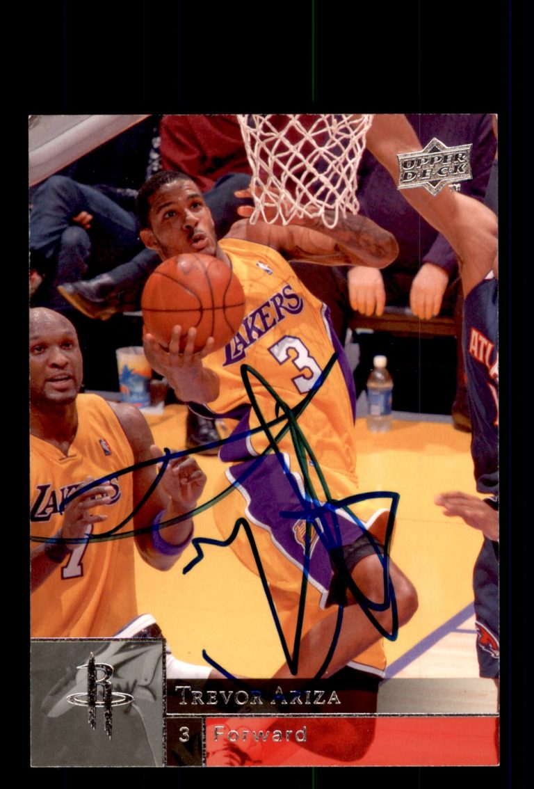 Signed Basketball Card Auto Trevor Ariza 2009-10 Upper Deck #86 Houston Rockets