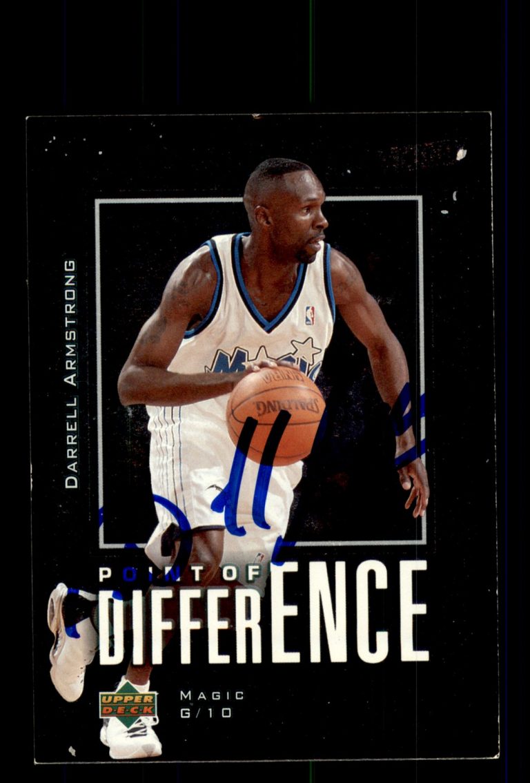 Signed Basketball Card Auto Darrell Armstrong 2003-04 Upper Deck Victory #186