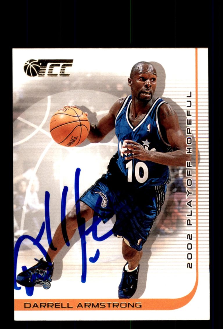 Signed Basketball Card Auto Darrell Armstrong 2002-03 Topps TCC #43 Magic