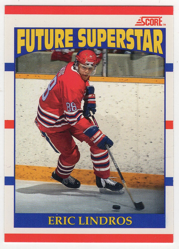 Eric Lindros 1990 Score Future Superstar Rookie RC Hockey Card #440 (Lot of 10)
