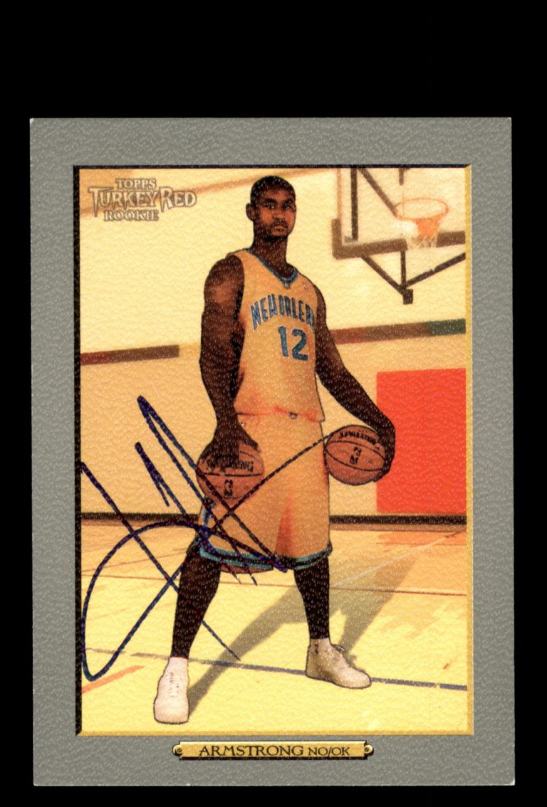 Signed Basketball Card Auto Hilton Armstrong 2006-07 Topps Turkey Red #179