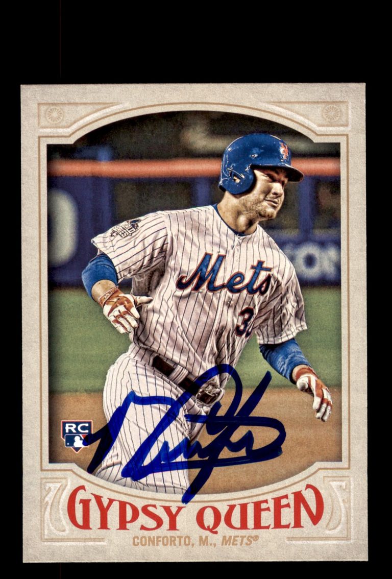 Signed Baseball Card Auto Michael Conforto 2016 Gypsy Queen #61 New York Mets