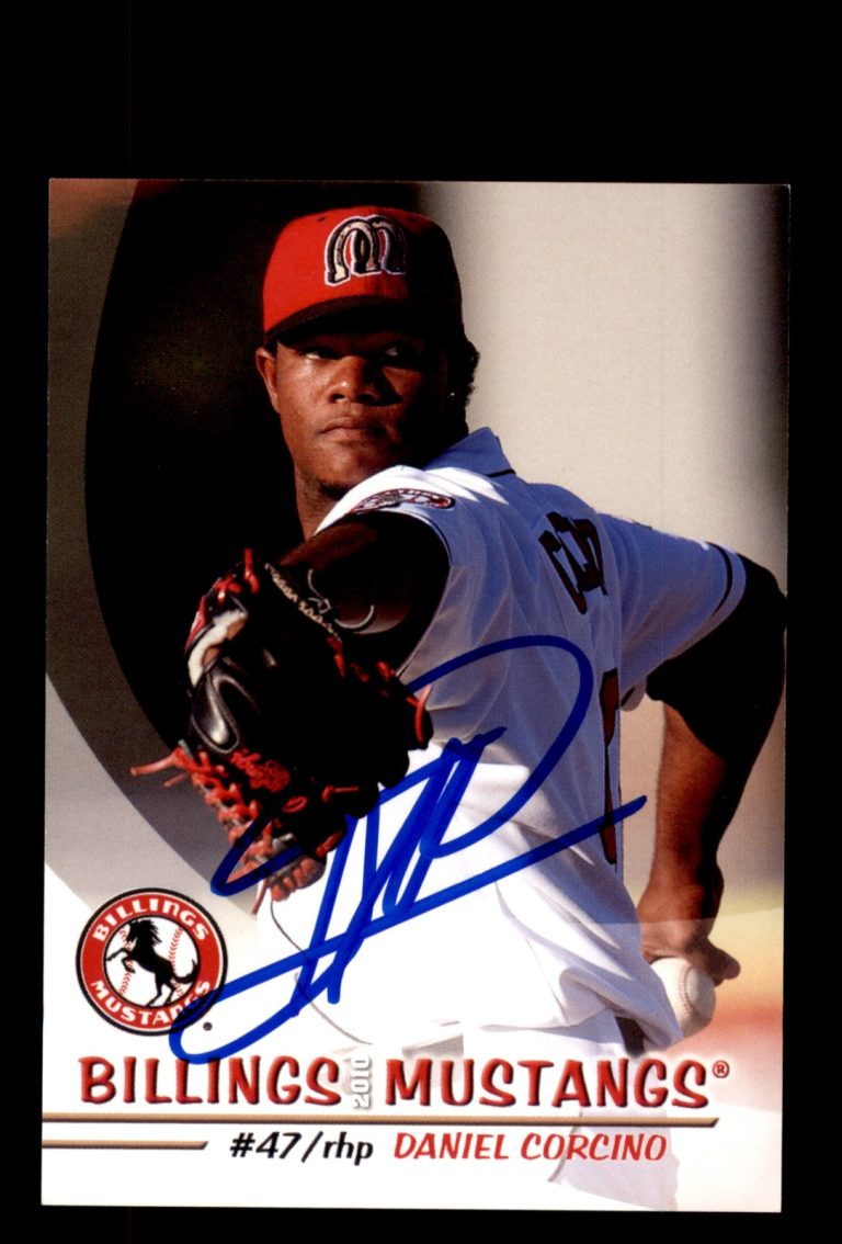 Signed Baseball Card Auto Daniel Corcino 2010 Grandstand Billings Mustangs