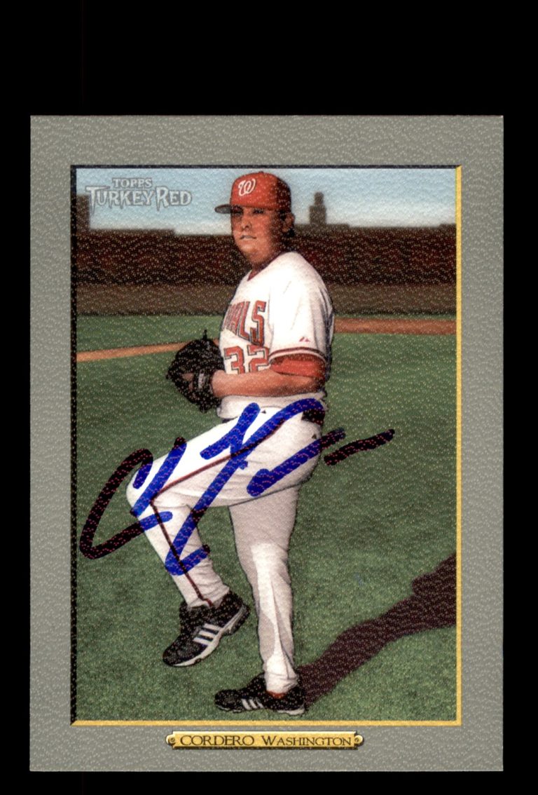 Signed Baseball Card Auto Chad Cordero 2006 Topps Turkey Red #531 Nationals