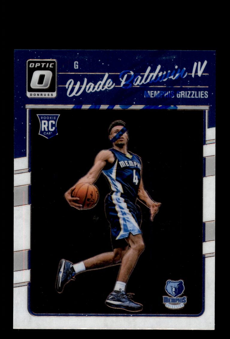 Signed Basketball Card Auto Wade Baldwin IV 2016-17 Donruss Optic #164 Grizzlies
