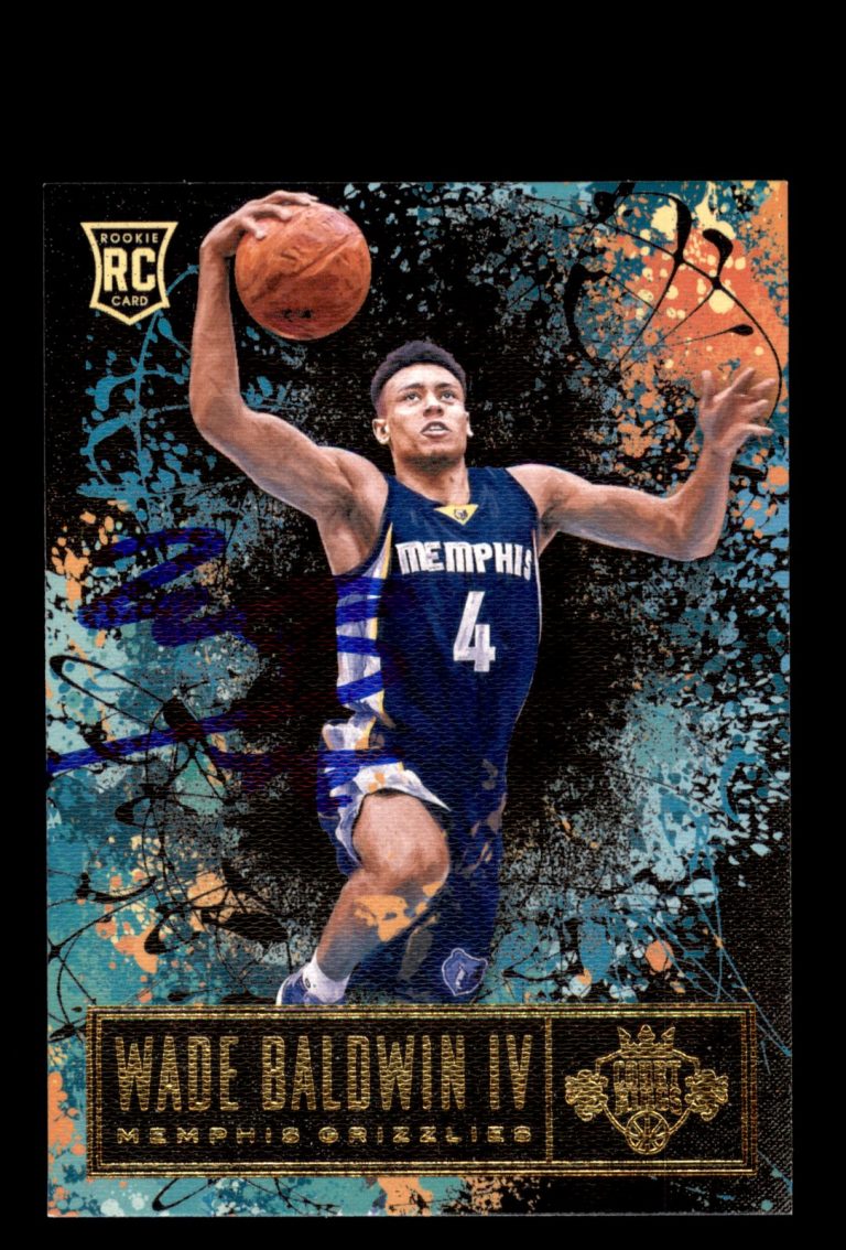 Signed Basketball Card Auto Wade Baldwin IV 2016-17 Panini Court Kings #114