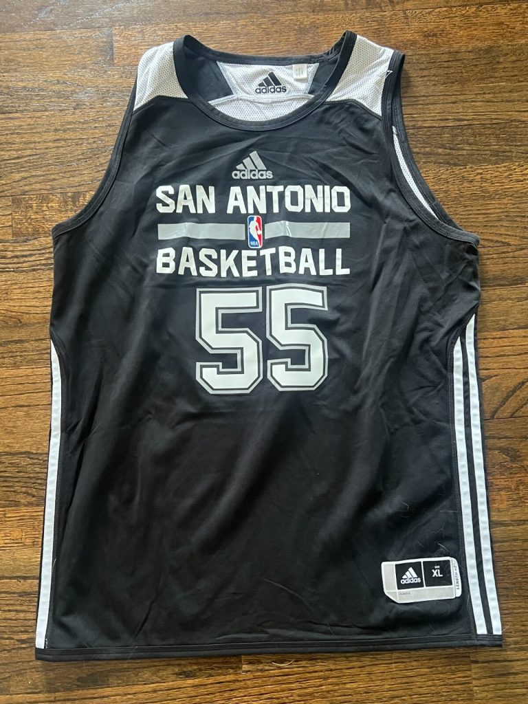 NBA SUMMER LEAGUE GAME USED JERSEY SAN ANTONIO SPURS CORY JEFFERSON #55 BAYLOR