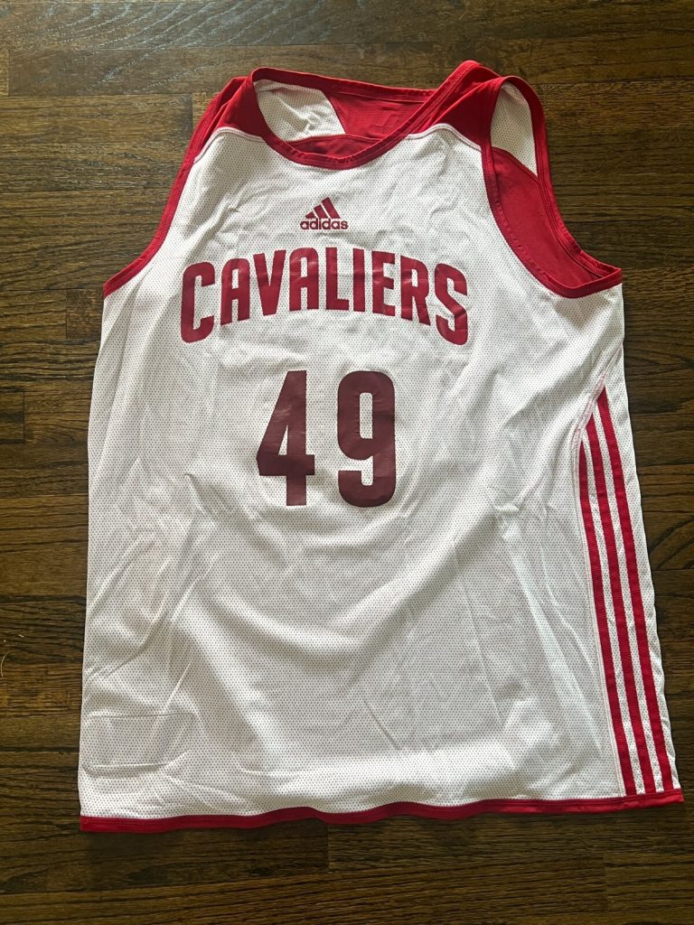 NBA SUMMER LEAGUE GAME USED JERSEY CLEVELAND CAVALIERS DIAMON SIMPSON ST. MARY'S