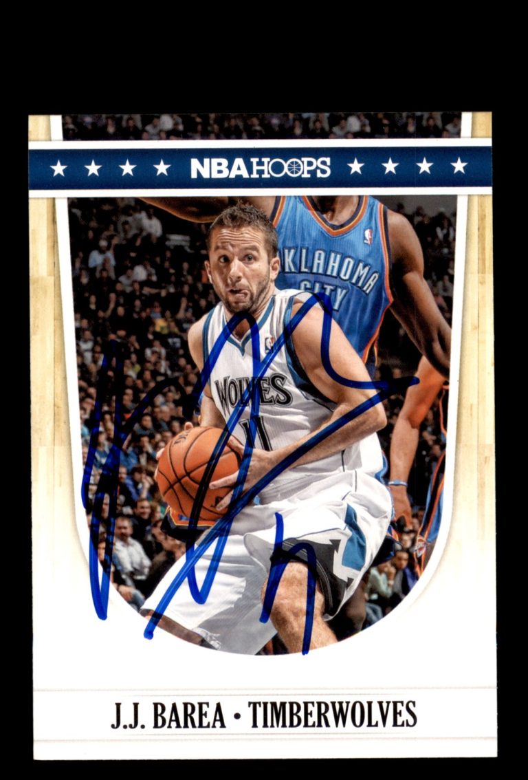 Signed Basketball Card Auto J.J. Barea 2011-12 Hoops #35 Minnesota Timberwolves
