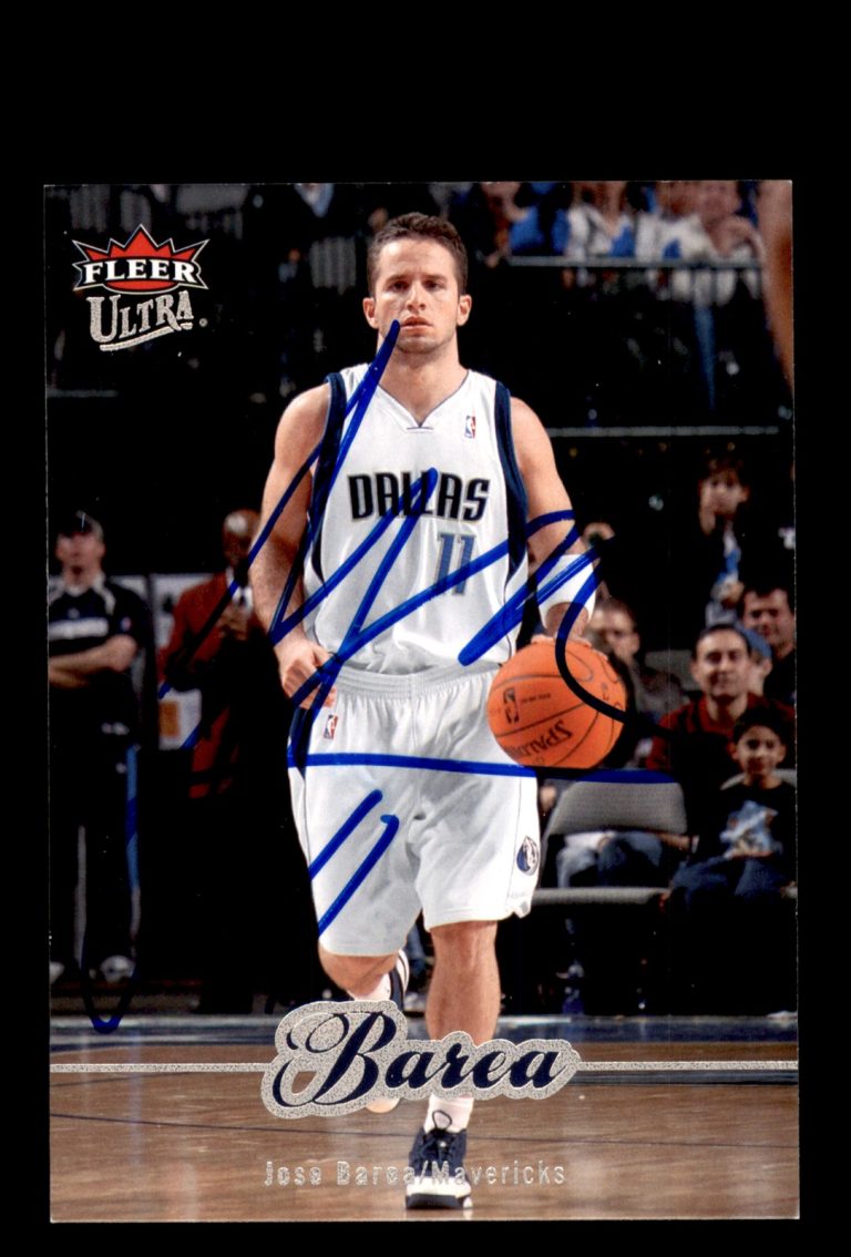 Signed Basketball Card Auto Jose Barea 2007-08 Fleer Ultra #40 Mavericks