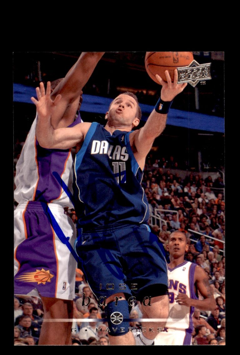 Signed Basketball Card Auto Jose Barea 2008-09 Upper Deck #39 Dallas Mavericks