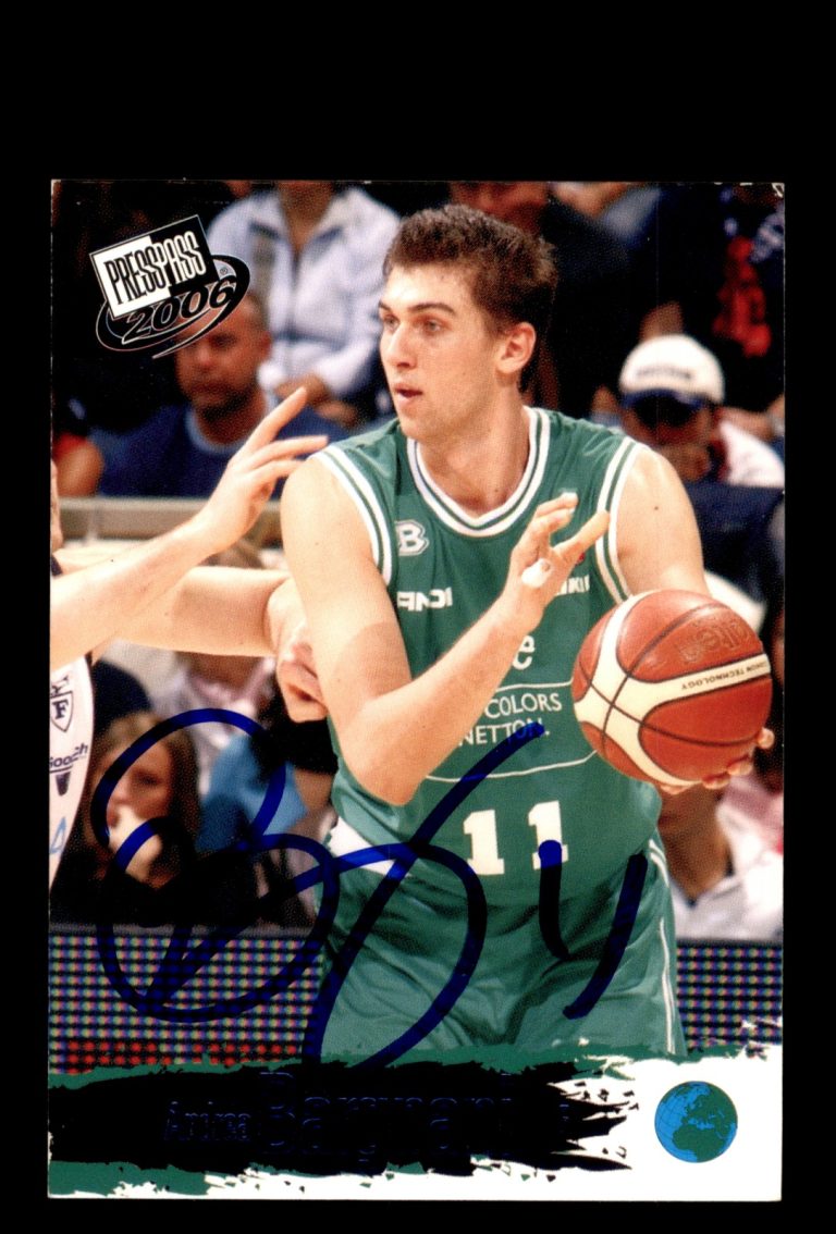 Signed Basketball Card Auto Andrea Bargnani 2006 Press Pass #B5 Benetton Treviso