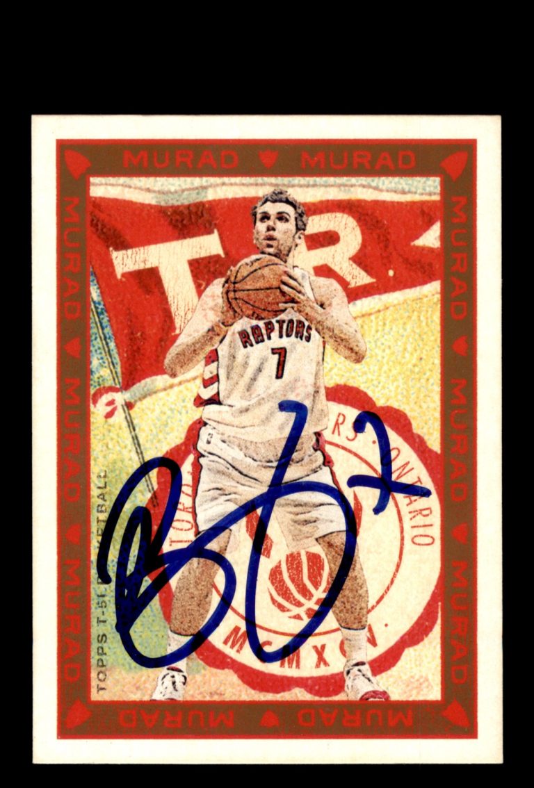 Signed Basketball Card Auto Andrea Bargnani 2008-09 Topps T-51 Murad #110