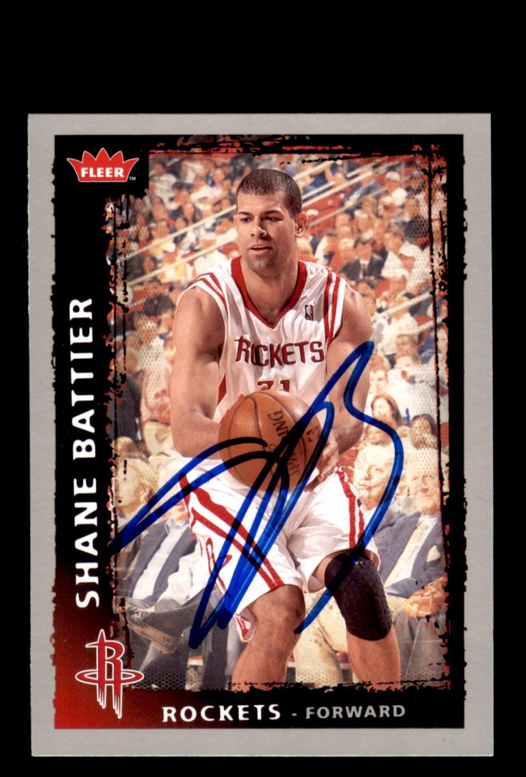 Signed Basketball Card Auto Shane Battier 2008-09 Fleer #129 Houston Rockets