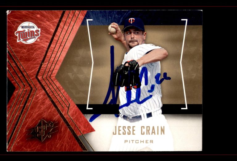 Signed Baseball Card Auto Jesse Crain 2005 Upper Deck SPx #57 Twins