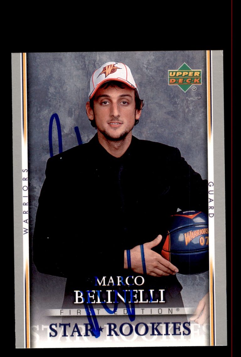 Signed Basketball Card Auto Marco Belinelli 2007-08 Upper Deck First Edition
