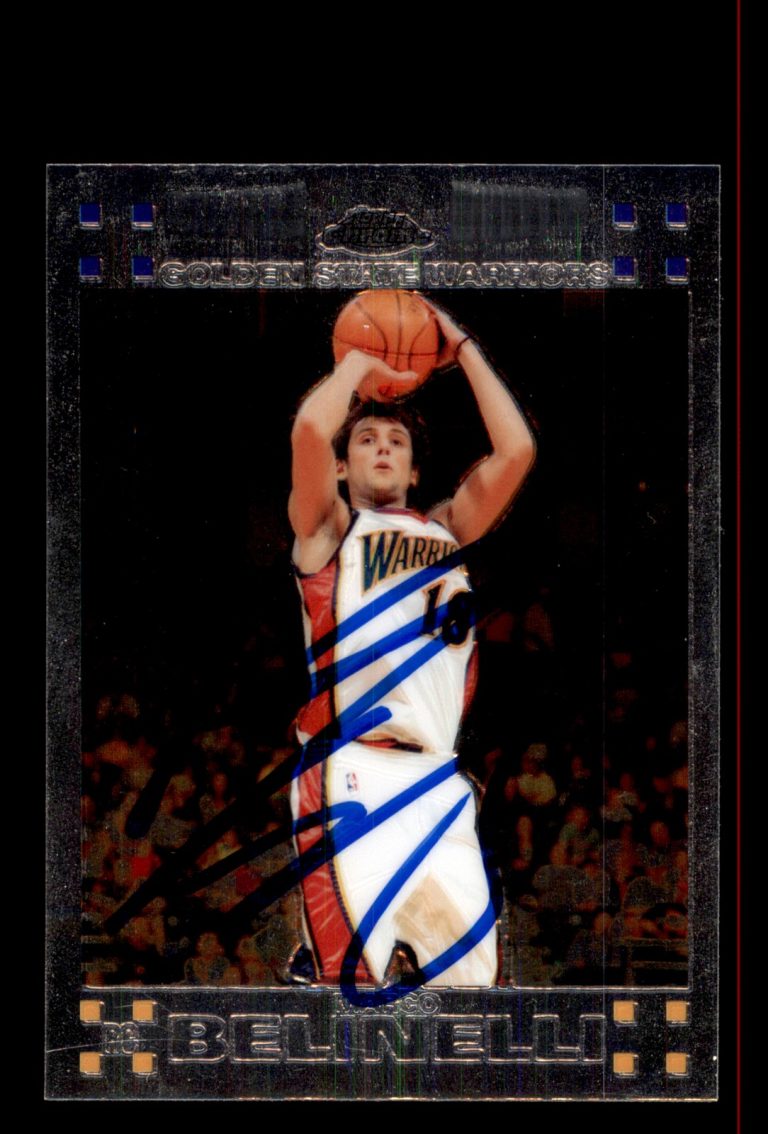 Signed Basketball Card Auto Marco Belinelli 2007-08 Topps Chrome #133