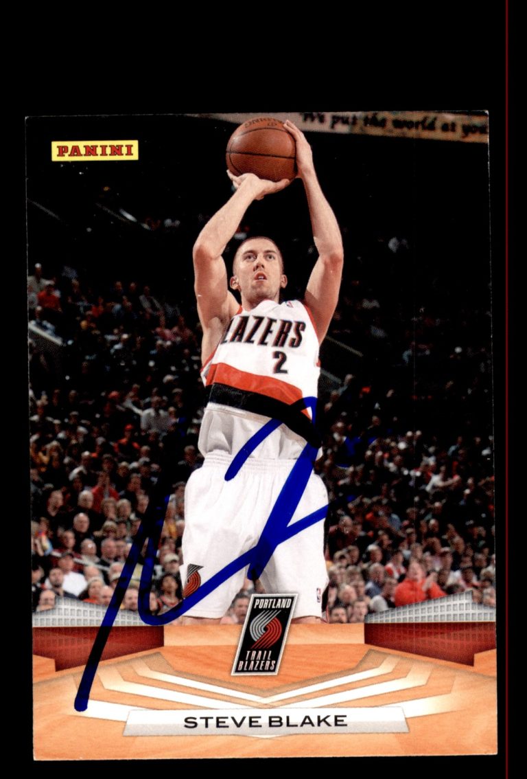 Signed Basketball Card Auto Steve Blake 2009-10 Panini #225