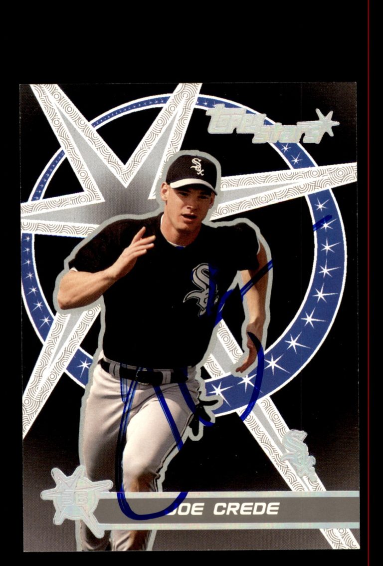 Signed Baseball Card Auto Joe Crede 2001 Topps Stars #153 Chicago White Sox
