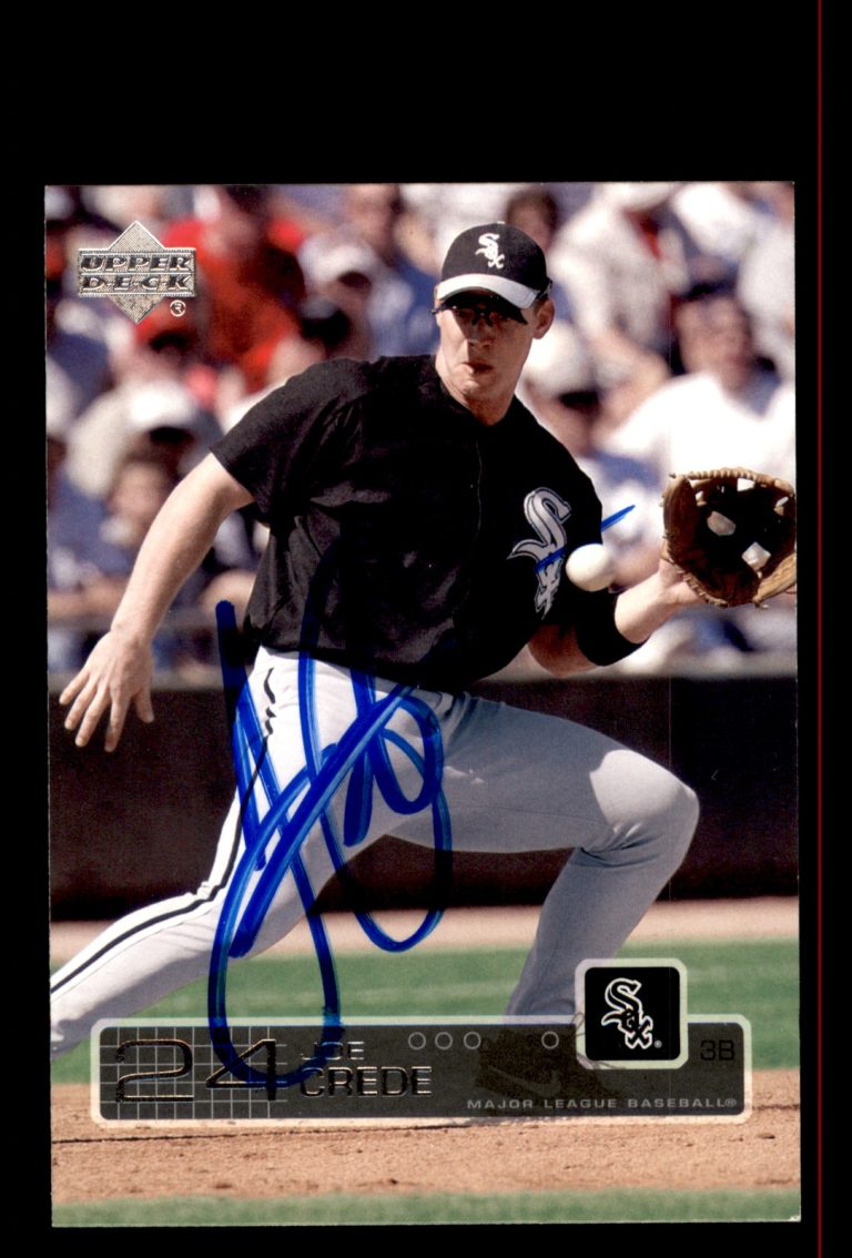 Signed Baseball Card Auto Joe Crede 2003 Upper Deck #363 Chicago White Sox