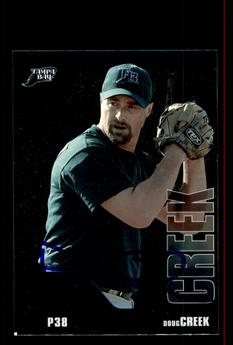 Signed Baseball Card Auto Doug Creek 2002 Upper Deck 40-Man #117 Electric