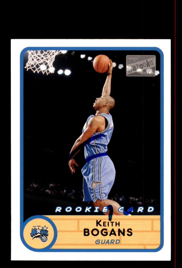 Signed Basketball Card Auto Keith Bogans 2003-04 Bazooka #224 Orlando Magic