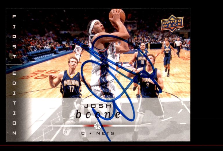 Signed Basketball Card Auto Josh Boone 2008-09 Upper Deck First Edition #115