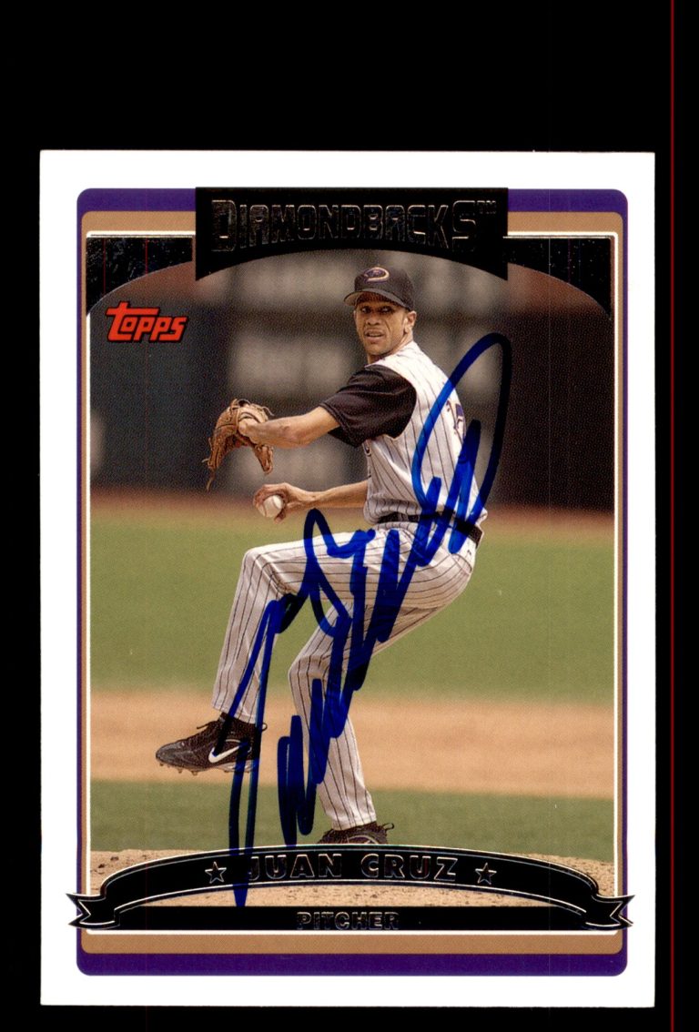 Signed Baseball Card Auto Juan Cruz 2006 Topps #UH95 Diamondbacks