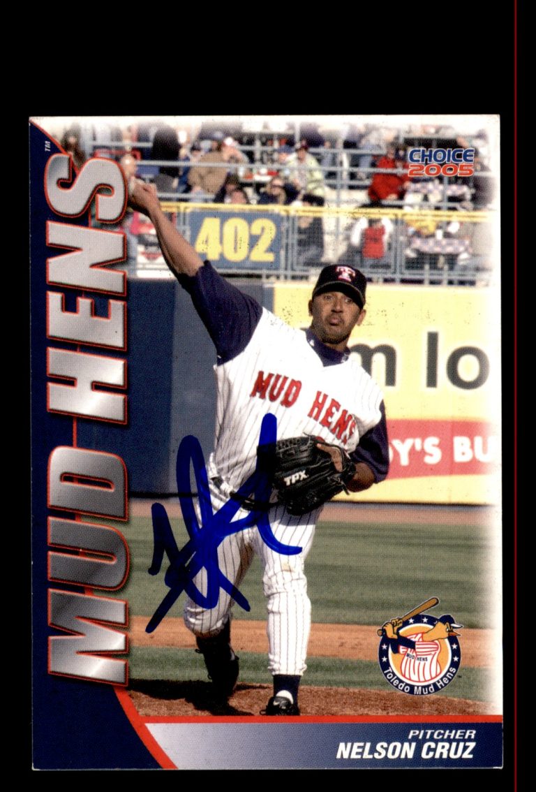 Signed Baseball Card Auto Nelson Cruz 2005 Choice Toledo Mud Hens #03