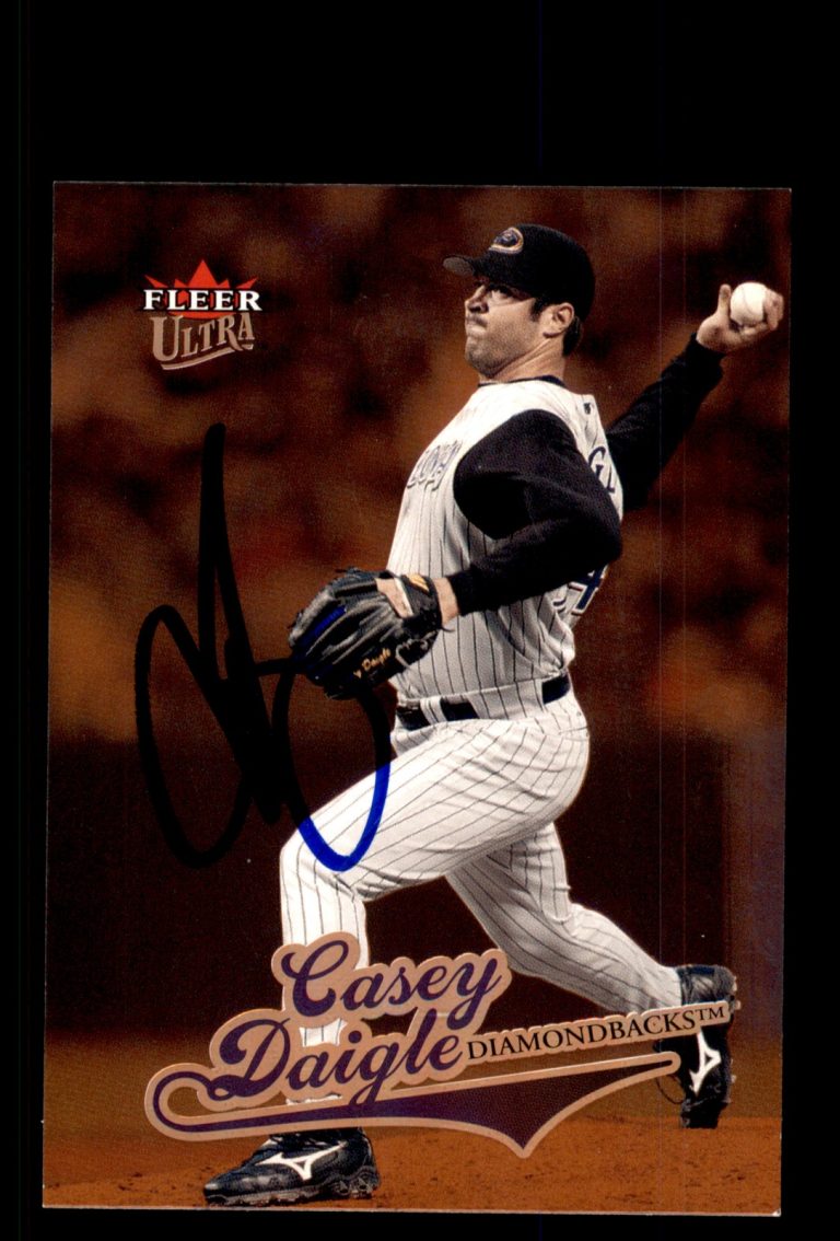 Signed Baseball Card Auto Casey Daigle 2004 Ultra #320 Arizona Diamondbacks