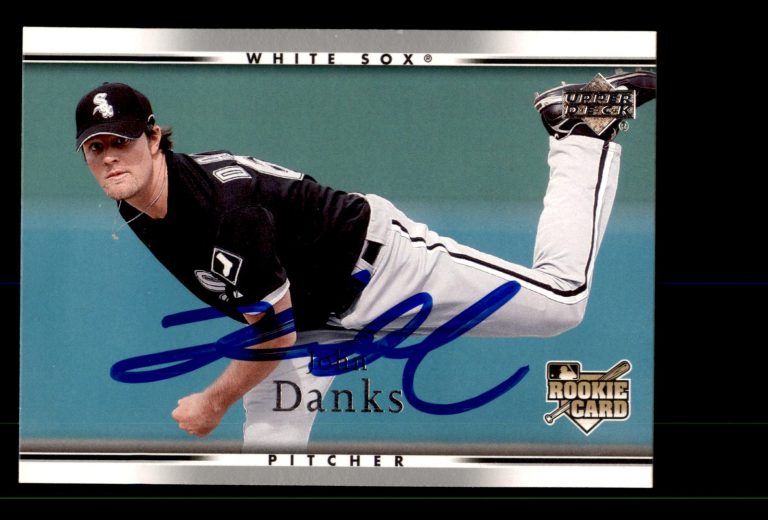 Signed Baseball Card Auto John Danks 2007 Upper Deck #506 Chicago White Sox