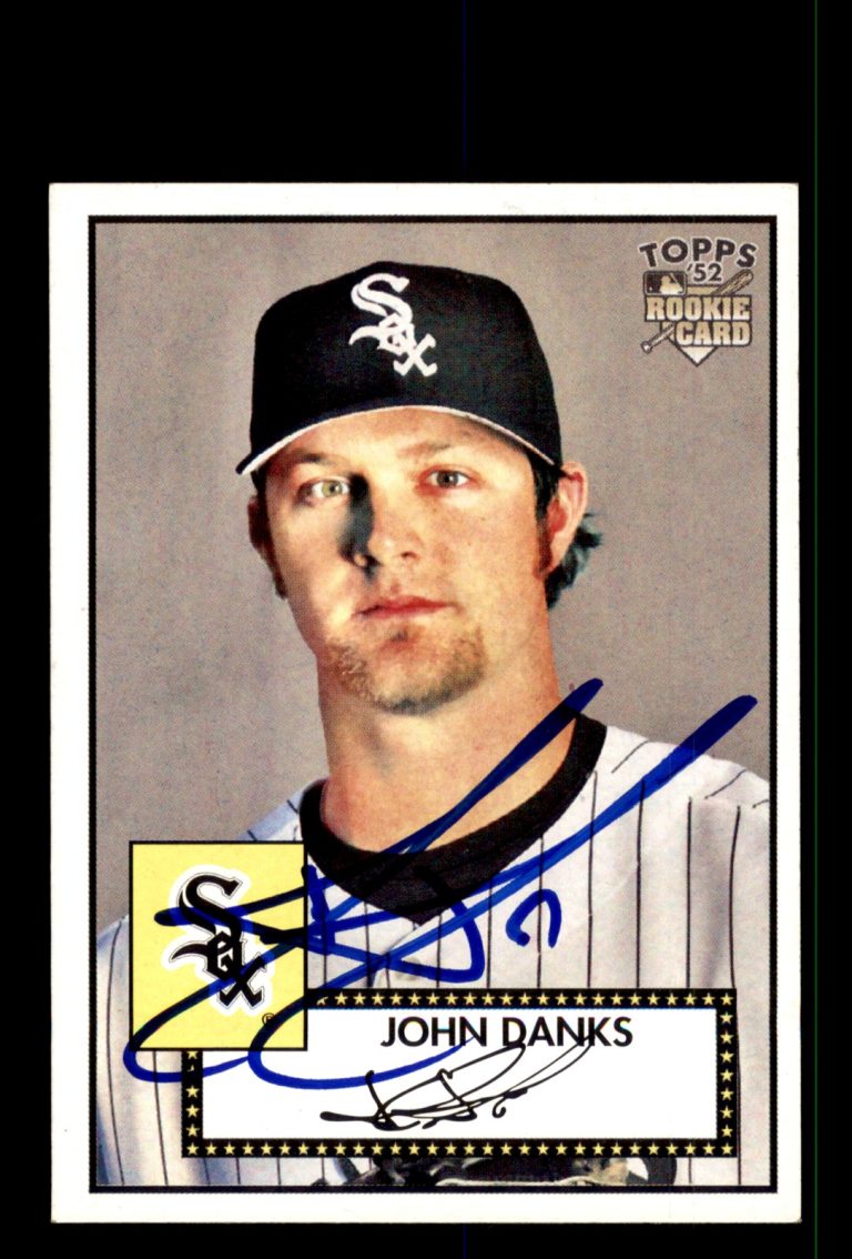 Signed Baseball Card Auto John Danks 2007 Topps 52 Rookies #101 White Sox