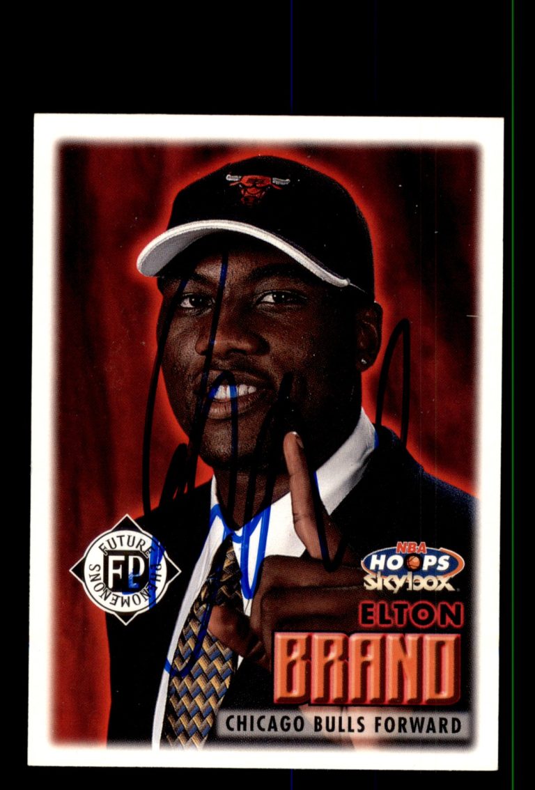 Signed Basketball Card Auto Elton Brand 1999-00 Hoops #168 Chicago Bulls