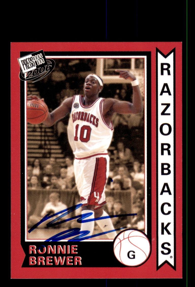 Signed Basketball Card Auto Ronnie Brewer 2006 Press Pass #OS1 Arkansas