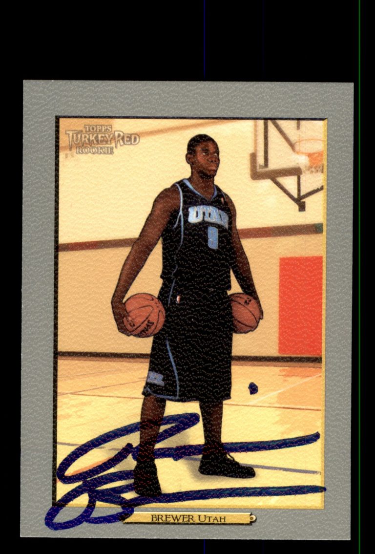 Signed Basketball Card Auto Ronnie Brewer 2006-07 Topps Turkey Red #181