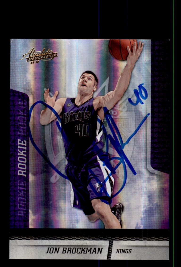 Signed Basketball Card Auto Jon Brockman 2009-10 Panini Absolute #136 Kings /499