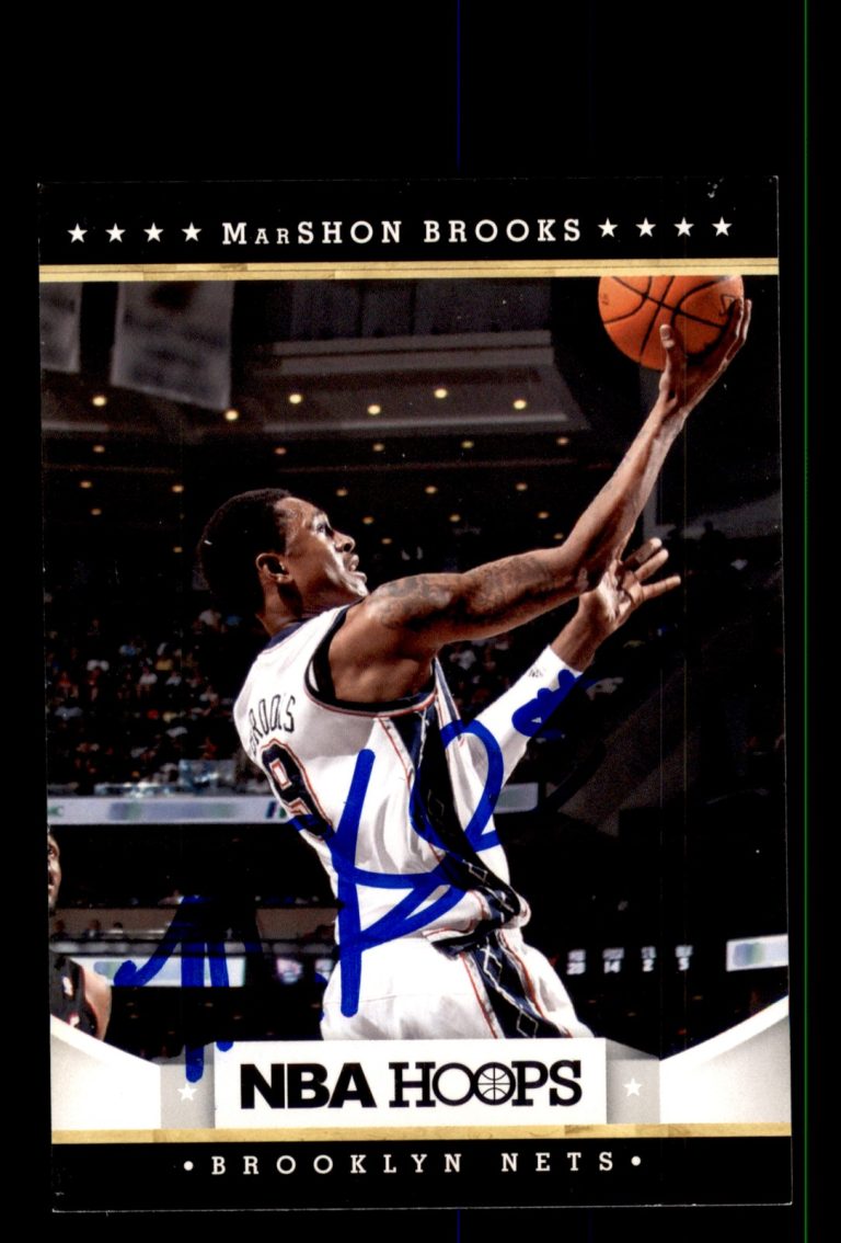 Signed Basketball Card Auto MarShon Brooks 2012-13 Hoops #244 Nets