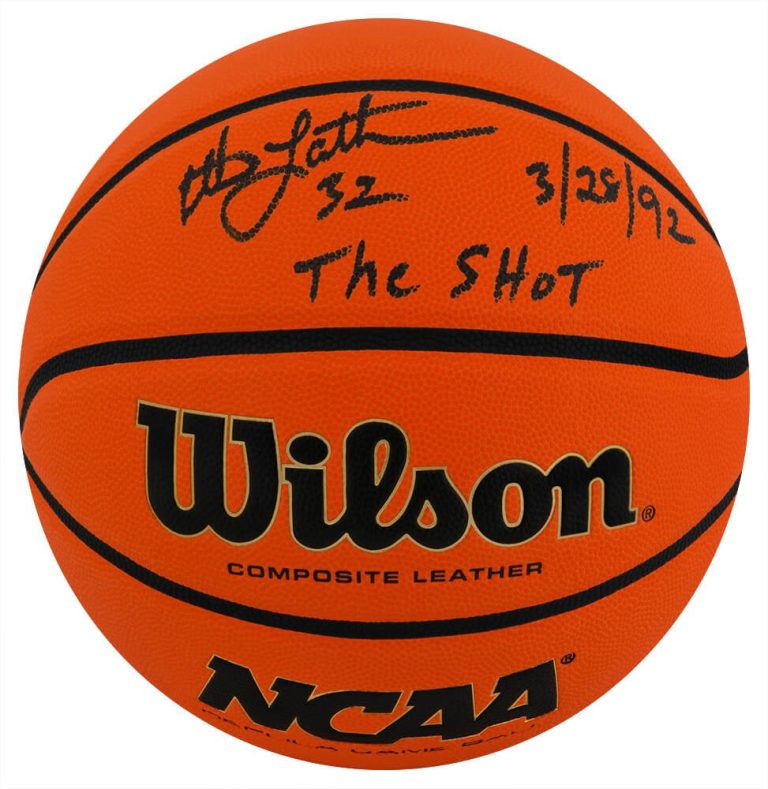 Christian Laettner Signed Wilson NCAA Game Rep Basketball w/The Shot - (SS COA)