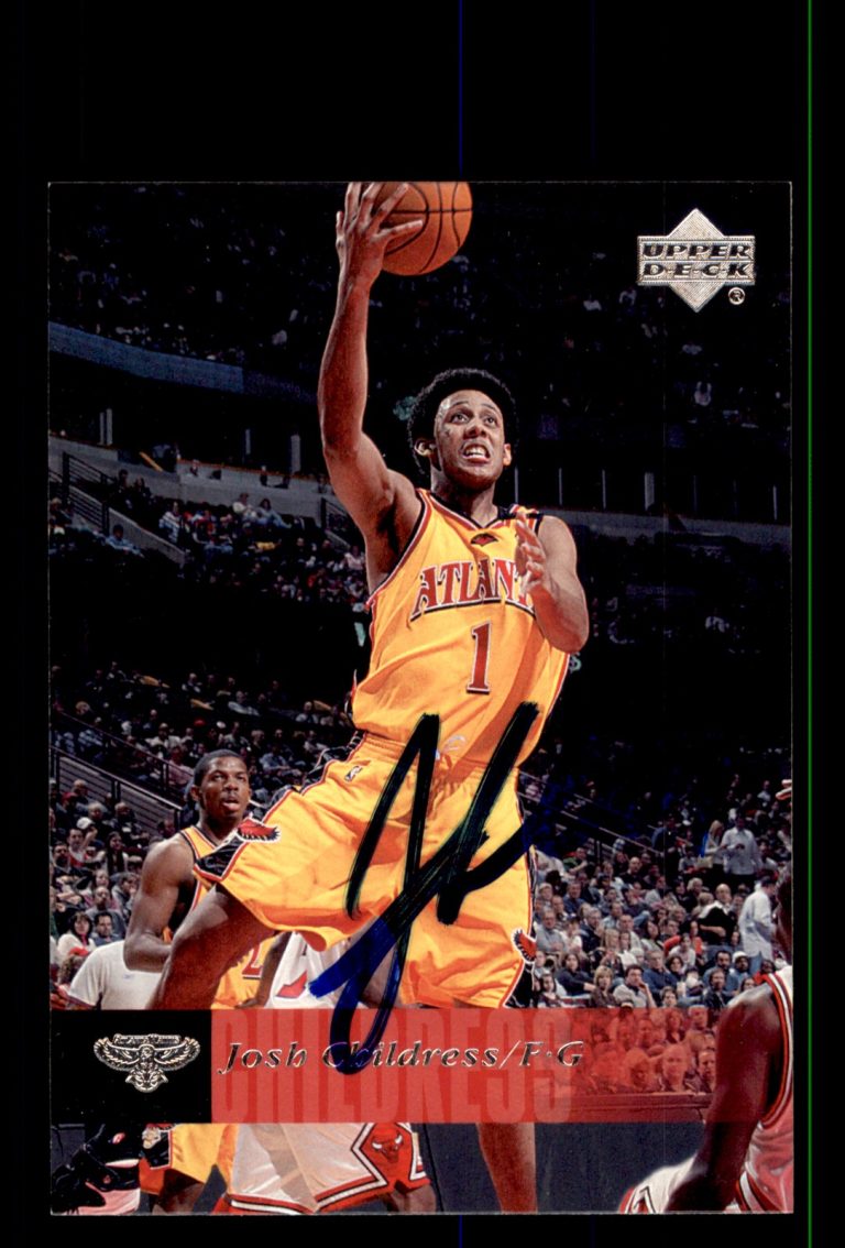 Signed Basketball Card Auto Josh Childress 2006-07 Upper Deck #1 Atlanta Hawks
