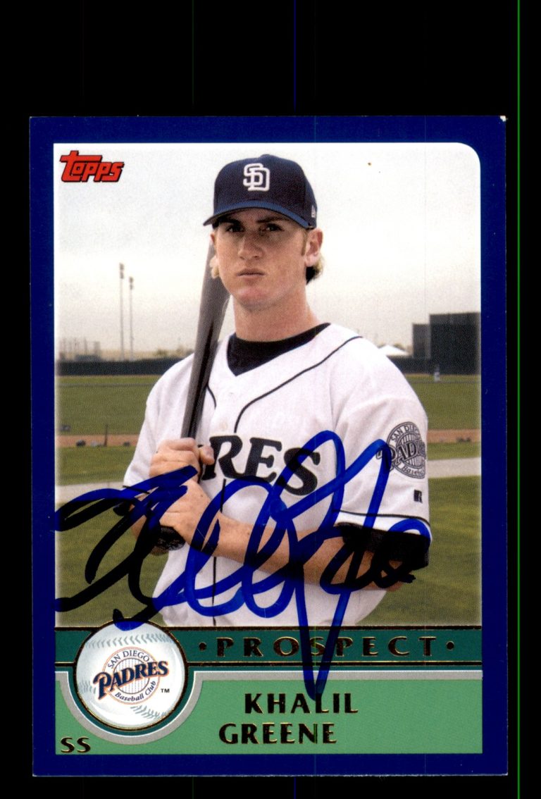 Signed Baseball Card Auto Khalil Greene 2003 Topps #T164 Padres