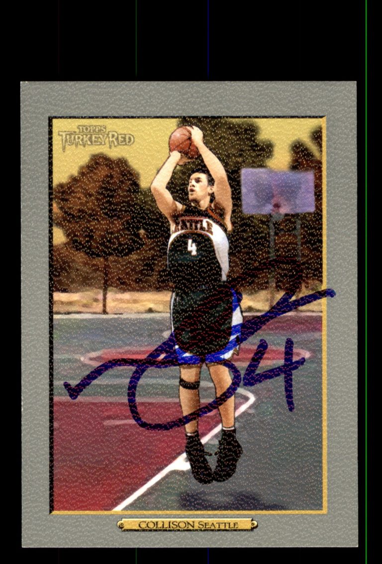 Signed Basketball Card Auto Nick Collison 2006-07 Topps Turkey Red #116