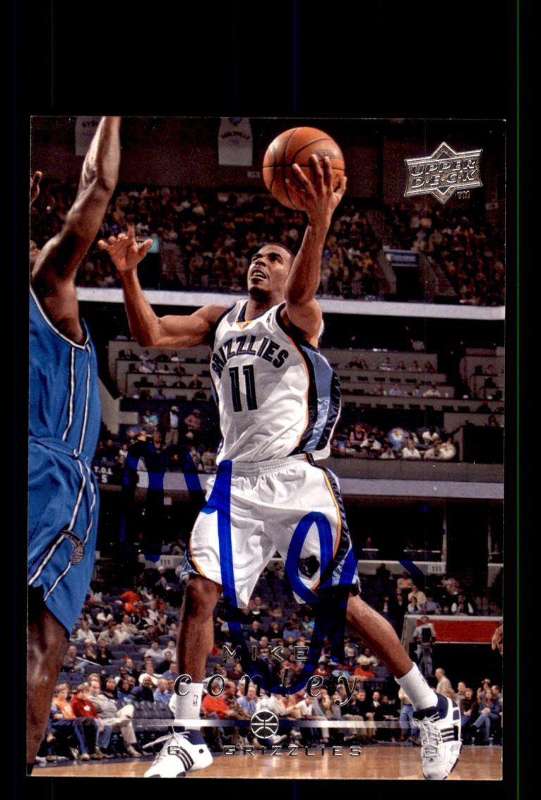 Signed Basketball Card Auto Mike Conley 2008-09 Upper Deck #89 Memphis Grizzlies