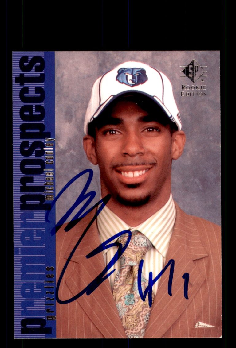 Signed Basketball Card Auto Mike Conley 2007-08 SP Rookie Edition #108
