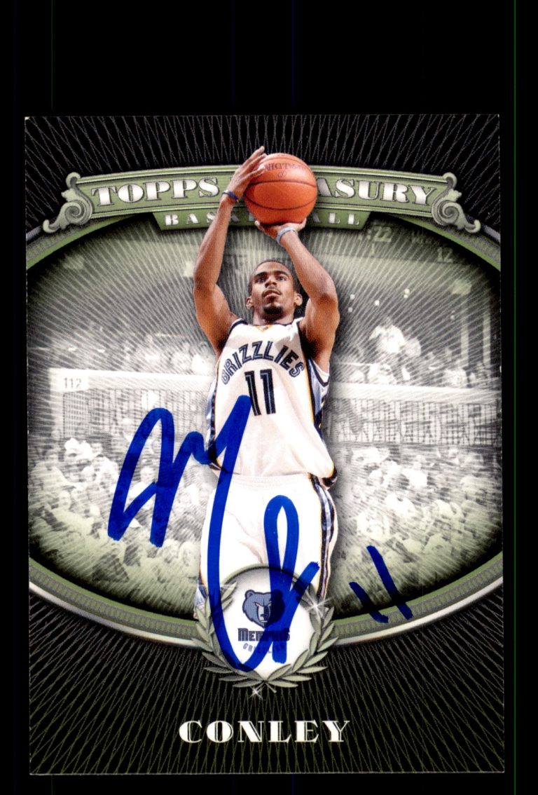 Signed Basketball Card Auto Mike Conley 2008-09 Topps Treasury #63