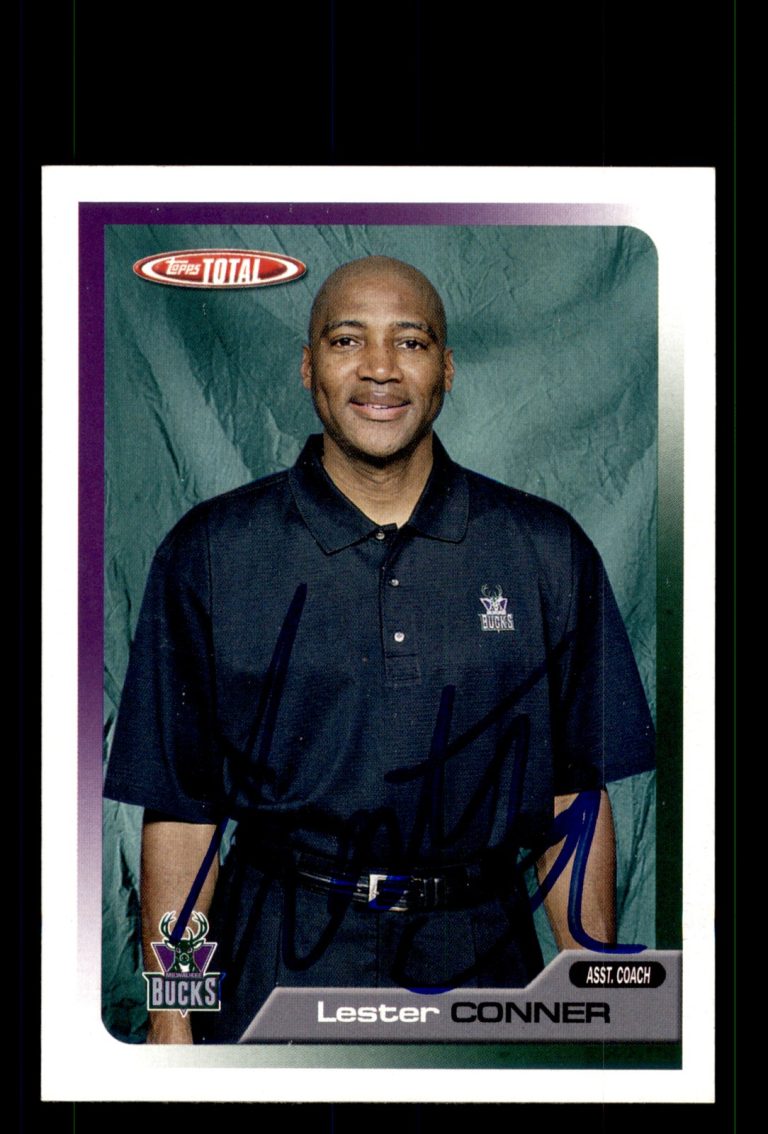 Signed Basketball Card Auto Lester Conner 2005-06 Topps Total #392