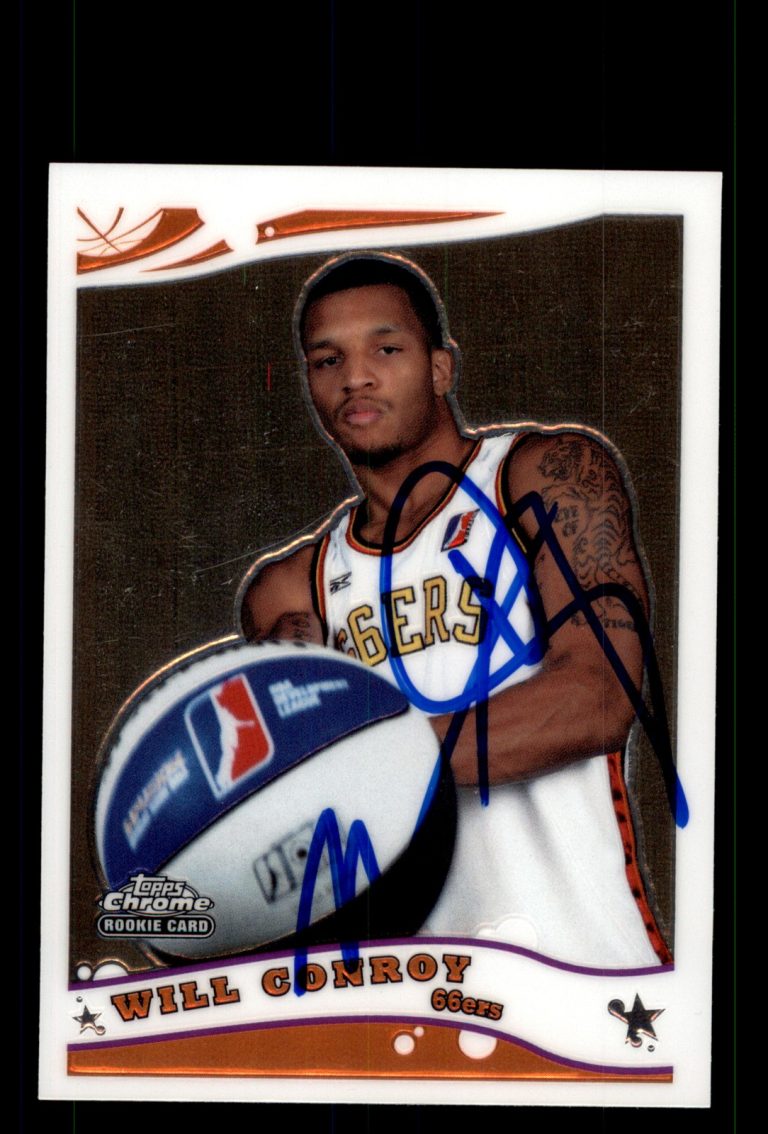 Signed Basketball Card Auto Will Conroy 2005-06 Topps Chrome #223 Tulsa 66ers