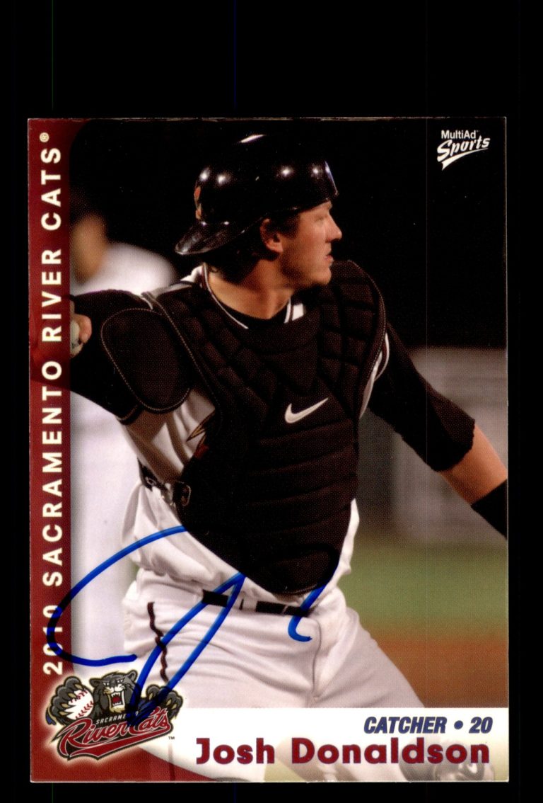 Signed Baseball Card Auto Josh Donaldson 2010 MultiAd Sacramento River Cats #11
