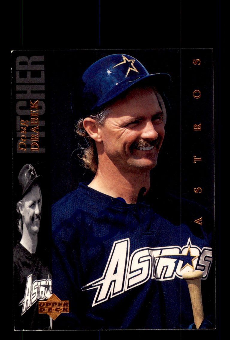 Signed Baseball Card Auto Doug Drabek 1994 Upper Deck #452 Houston Astros